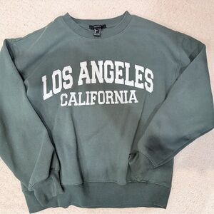 Forever 21 Green Los Angeles Sweatshirt